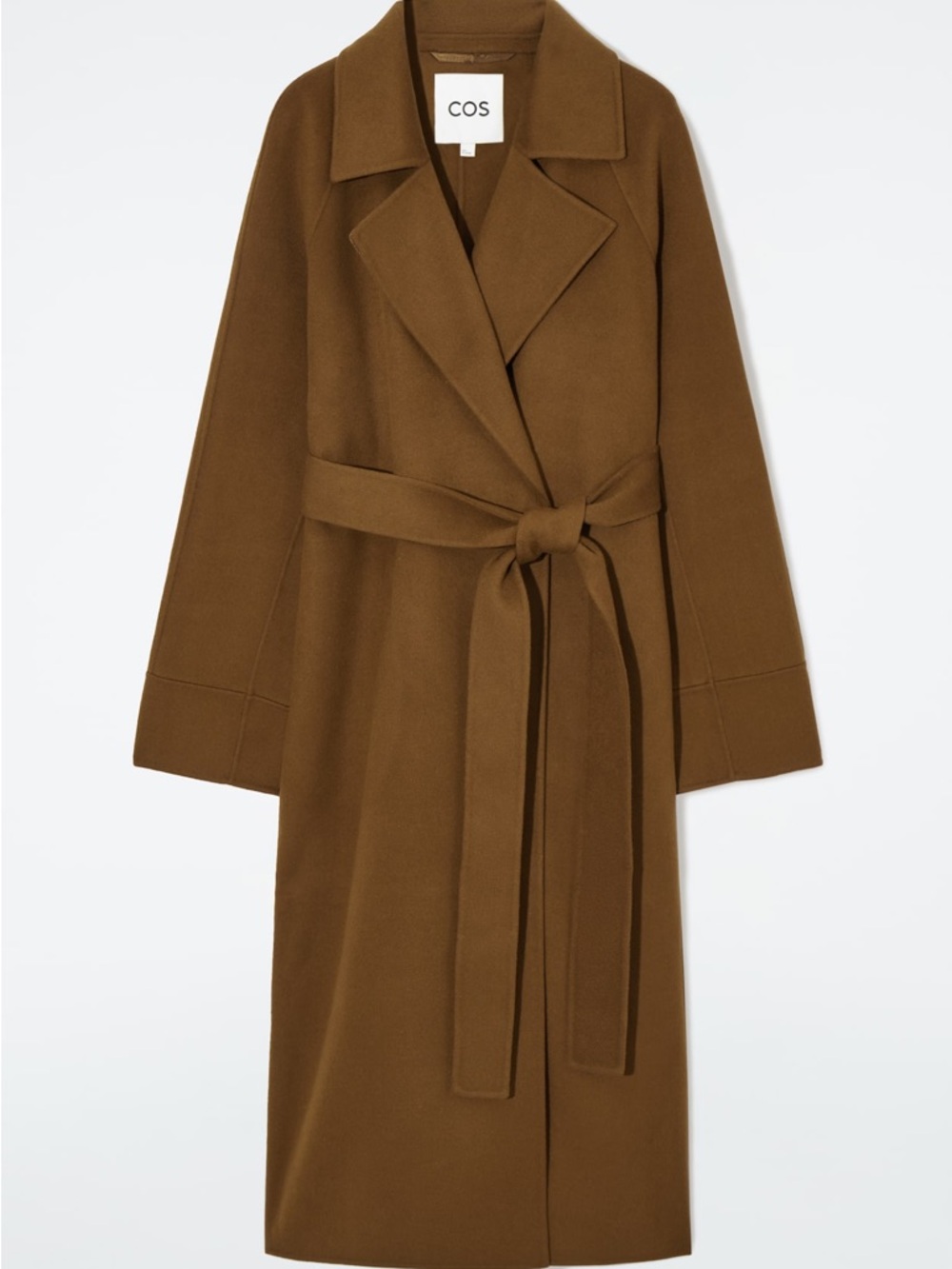 COS BELTED DOUBLE-FACED WOOL COAT